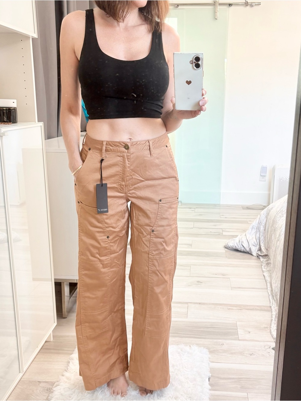 Forever 21 Rust-Tan Cargo Pants
